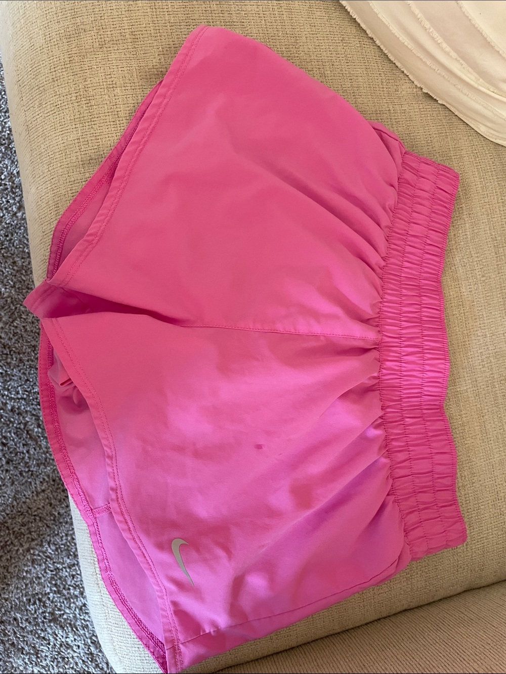 Women's Nike Hot Pink Athletic Shorts with liner